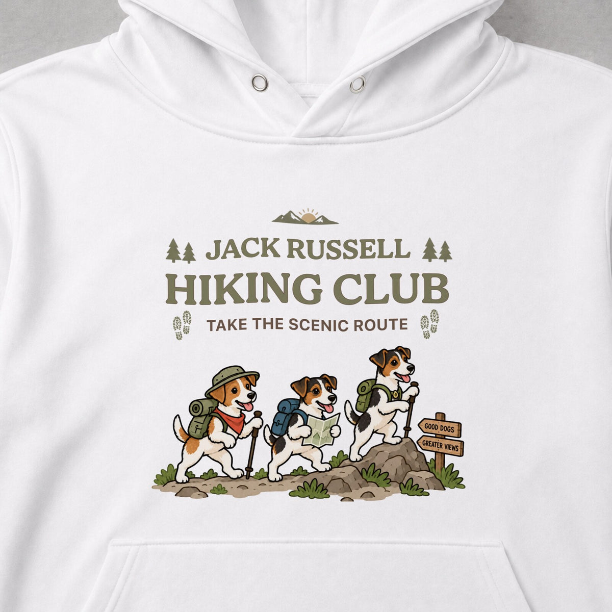 CAMPMODE CAMP-1409-08 Jack Russell Hiking Club フロントプリント