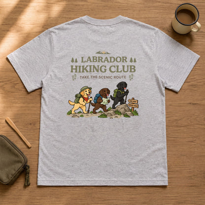 Labrador hiking club バックプリント Tシャツ