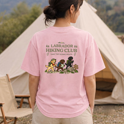 Labrador hiking club バックプリント Tシャツ