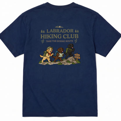 Labrador hiking club バックプリント Tシャツ