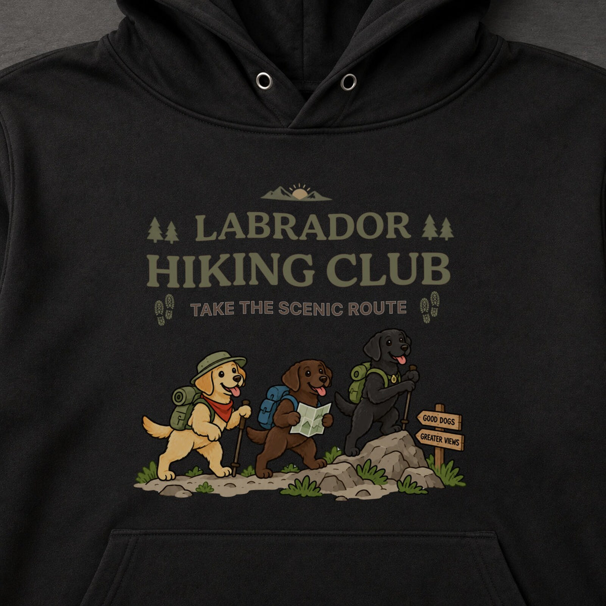 CAMPMODE CAMP-1409-09 Labrador Hiking Club フロントプリント