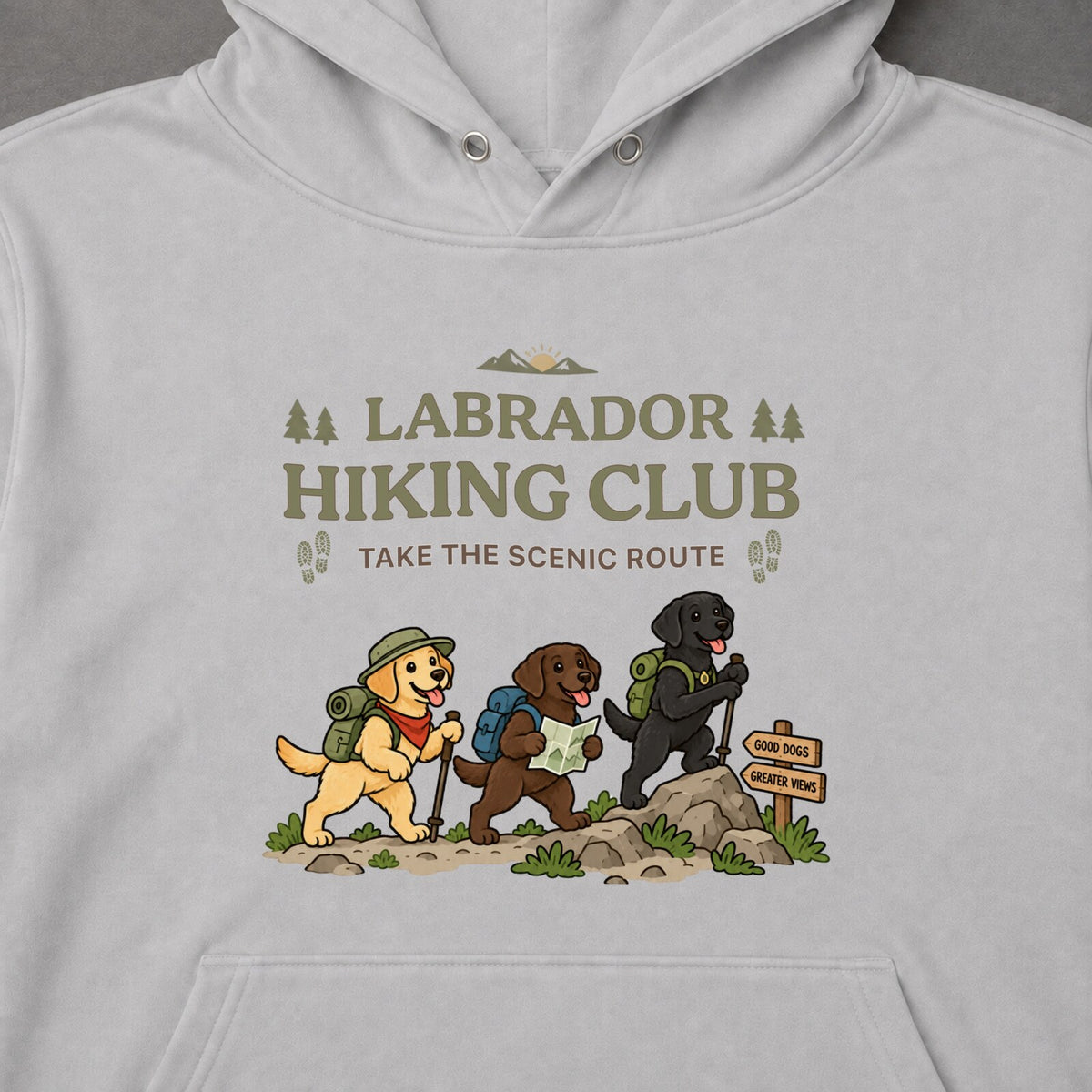 CAMPMODE CAMP-1409-09 Labrador Hiking Club フロントプリント