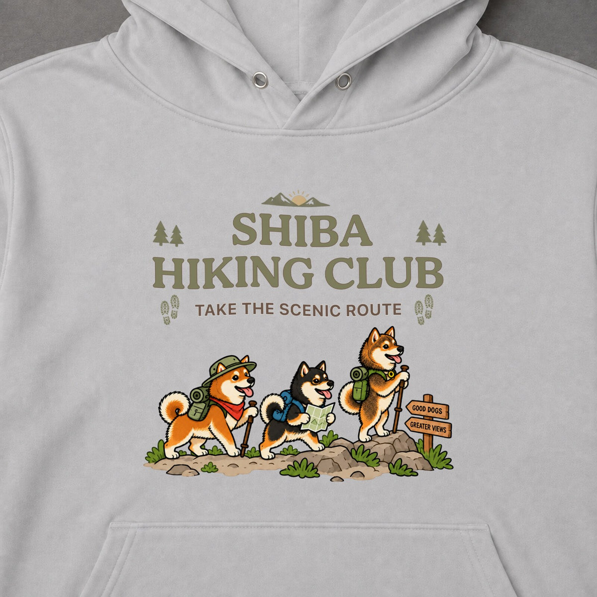 CAMPMODE CAMP-1409-11 Shiba Hiking Club フロントプリント