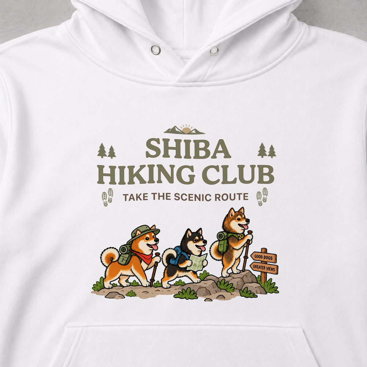 CAMPMODE CAMP-1409-11 Shiba Hiking Club フロントプリント