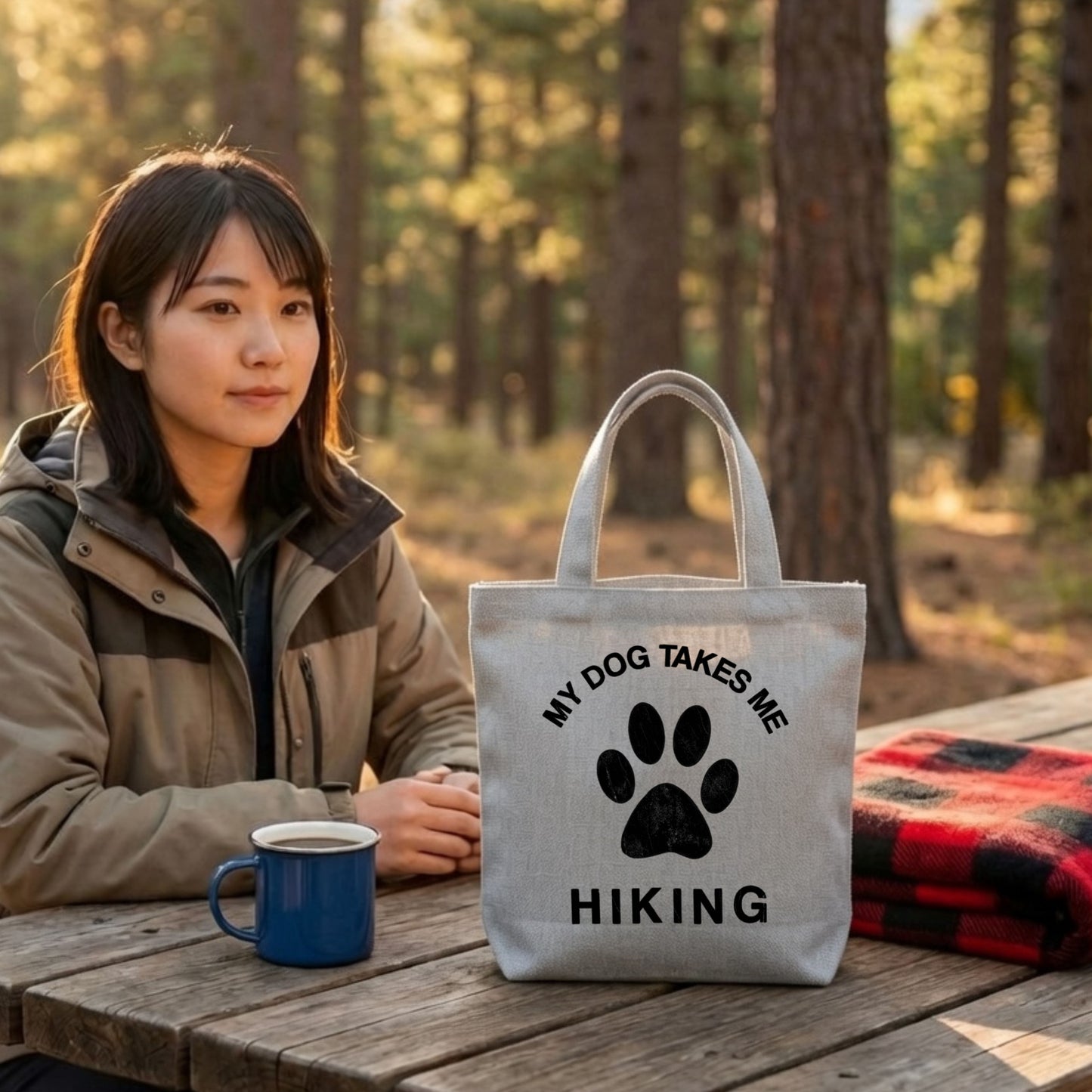 【愛犬とお出かけ・肉球デザイン】キャンバストートバッグ | CAMPMODE