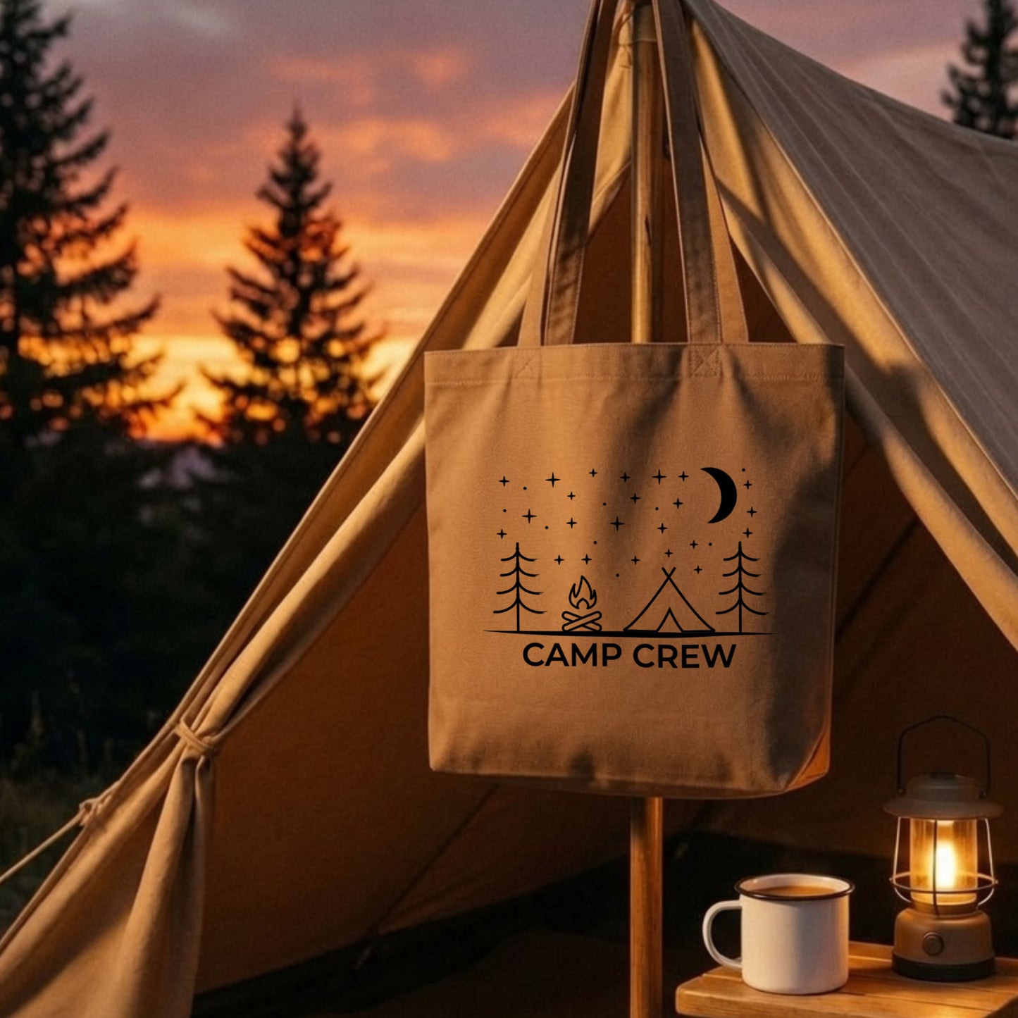 【CAMP CREW】ミニマルデザインキャンバストートバッグ | CAMPMODE