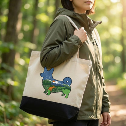 【Corgi】マウンテン風景キャンバストートバッグ | CAMPMODE