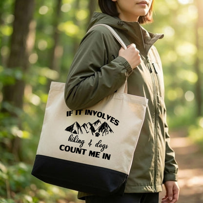 【Hiking and Dog】キャンバストートバッグ | CAMPMODE