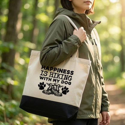 【愛犬とハイキング・登山靴デザイン】キャンバストートバッグ | CAMPMODE