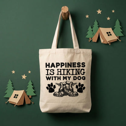 【愛犬とハイキング・登山靴デザイン】キャンバストートバッグ | CAMPMODE