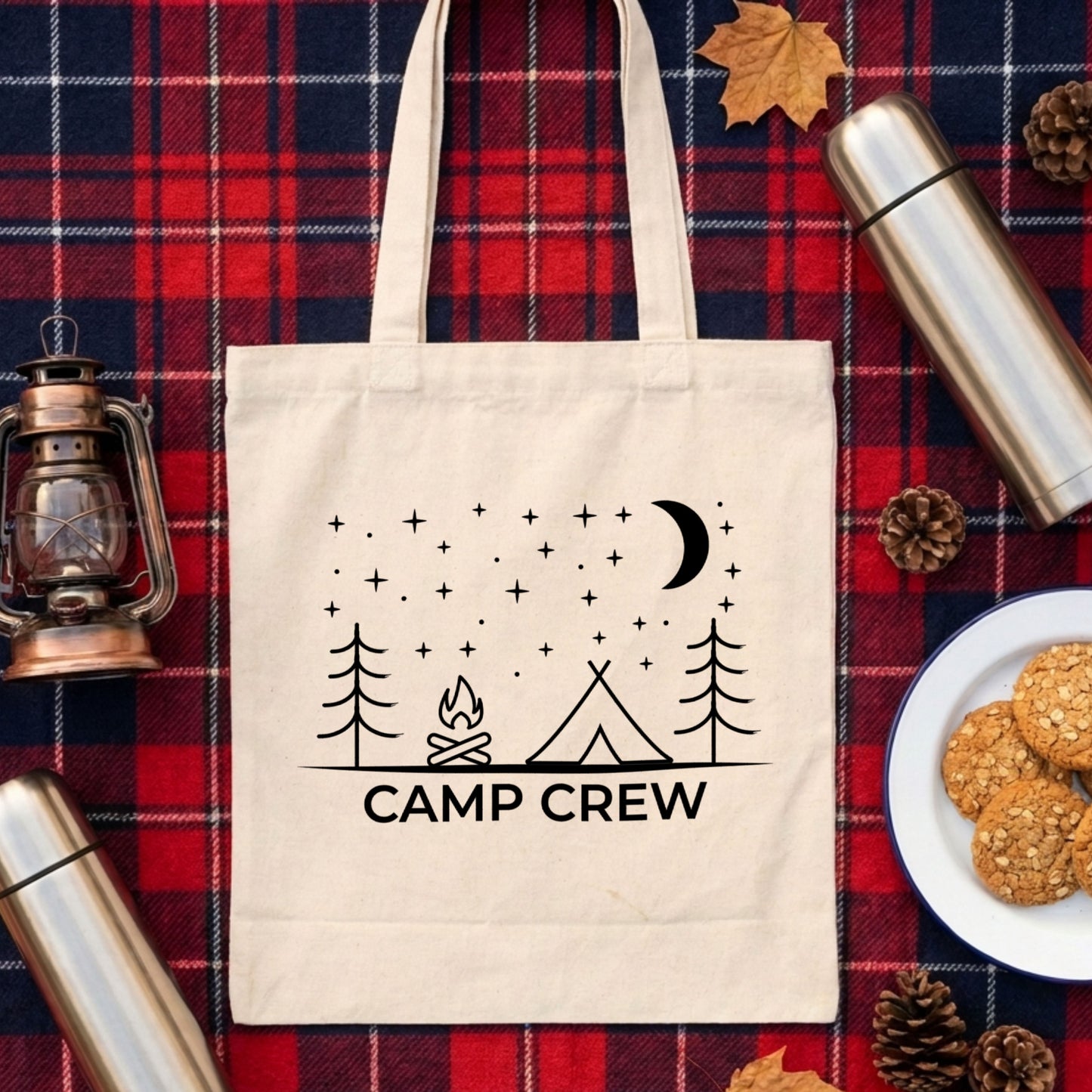 【CAMP CREW】ミニマルデザインキャンバストートバッグ | CAMPMODE