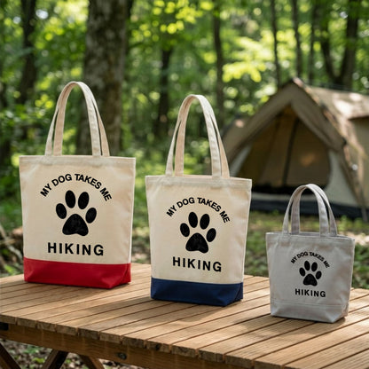 【愛犬とお出かけ・肉球デザイン】キャンバストートバッグ | CAMPMODE