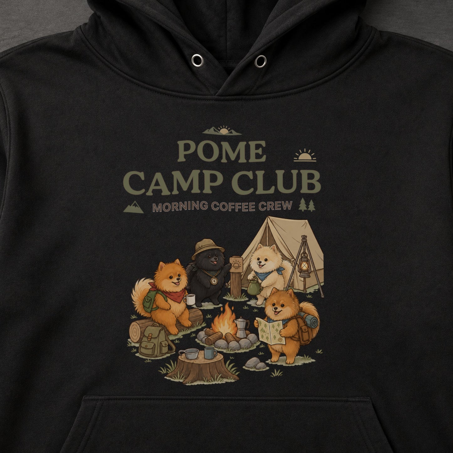POME CAMP CLUB ポメラニアン キャンプパーカー