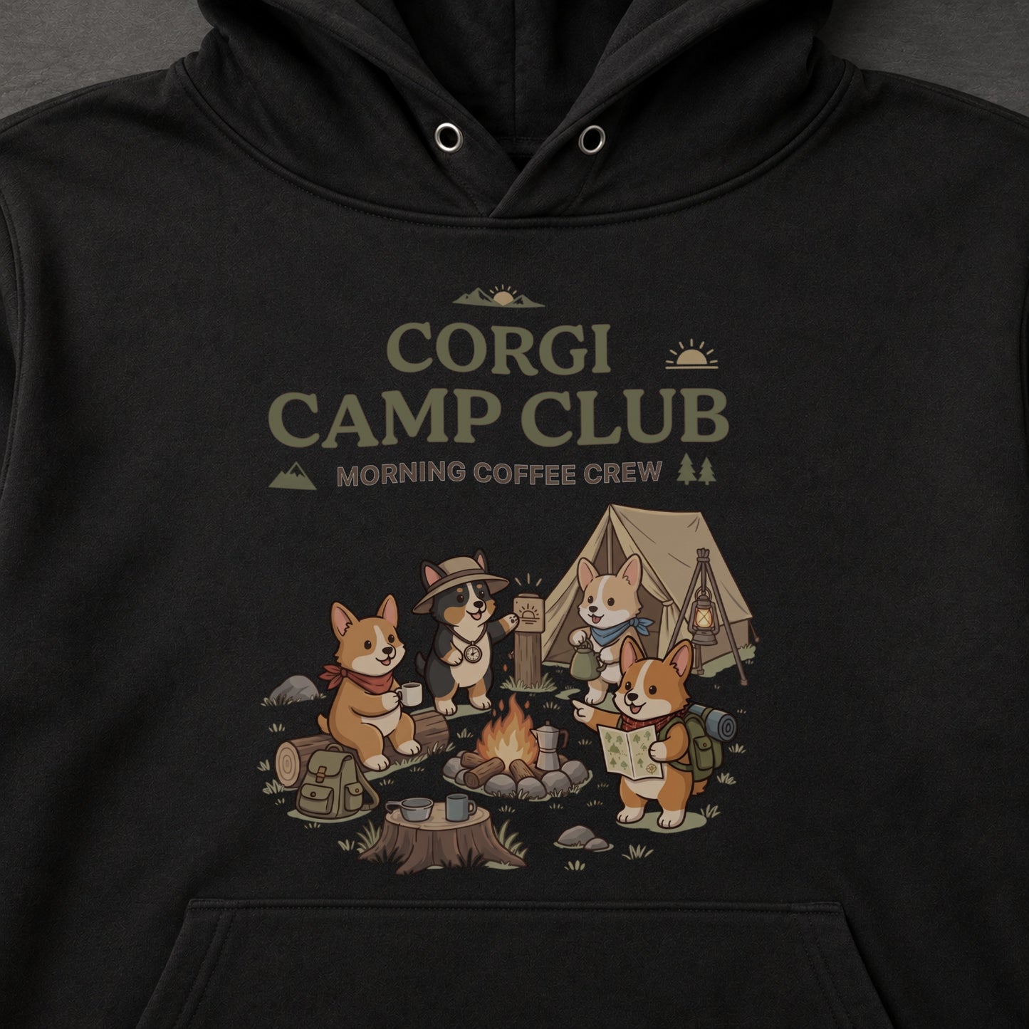 CORGI CAMP CLUB コーギー キャンプパーカー