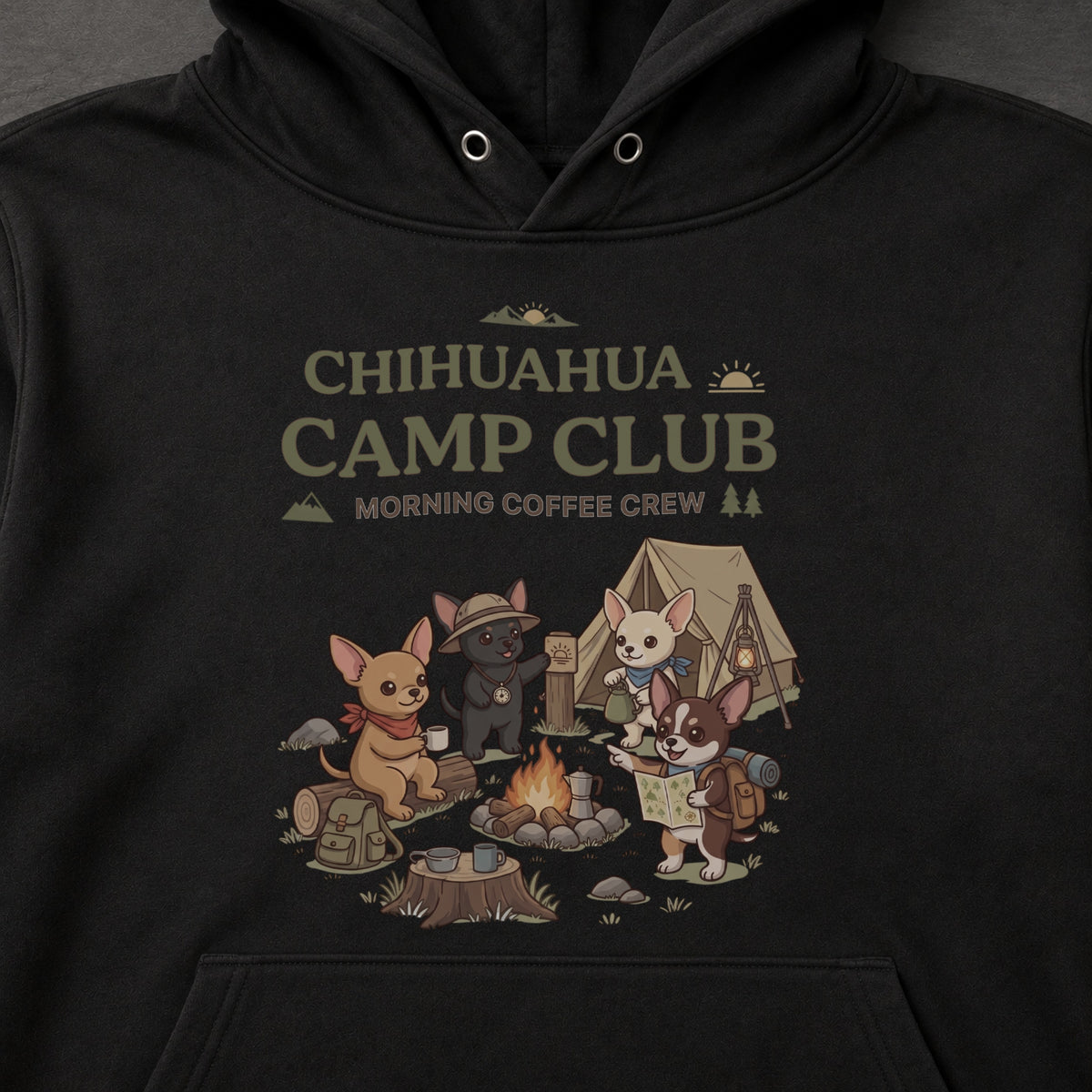 CHIHUAHUA CAMP CLUB チワワ キャンプパーカー