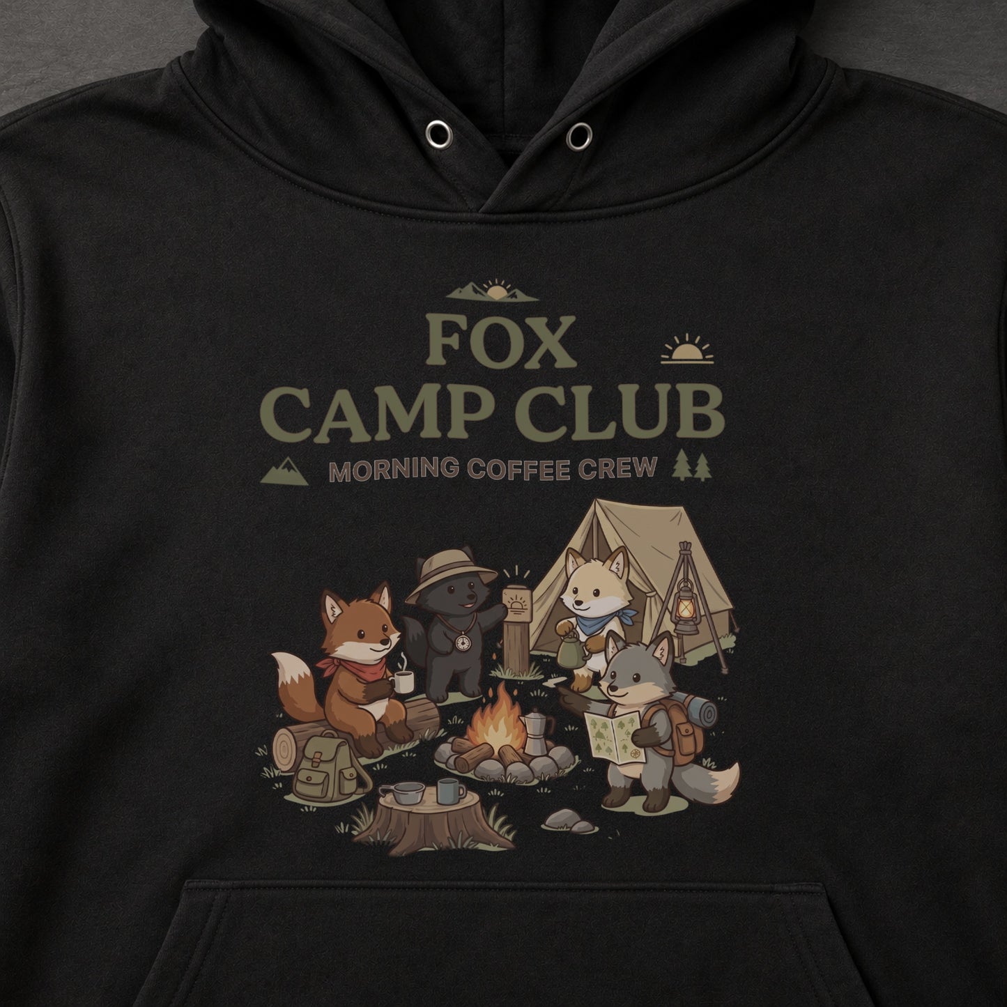FOX CAMP CLUB キツネ キャンプパーカー