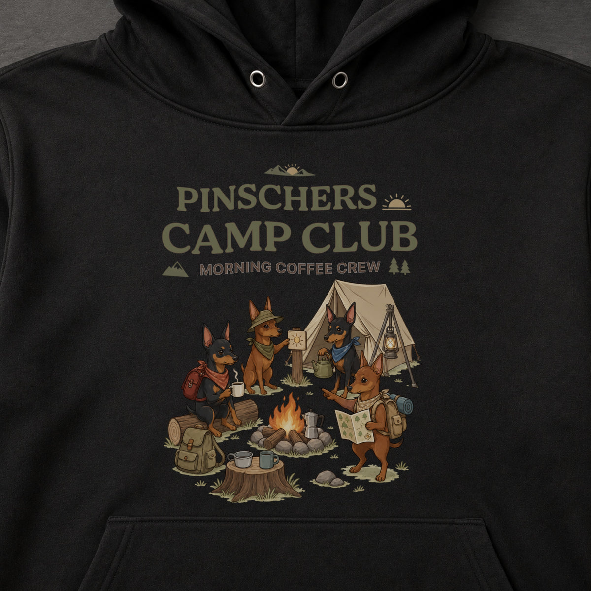 PINSCHERS CAMP CLUB ピンシャー キャンプパーカー