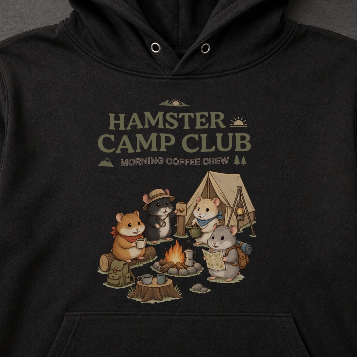 HAMSTER CAMP CLUB ハムスター キャンプパーカー
