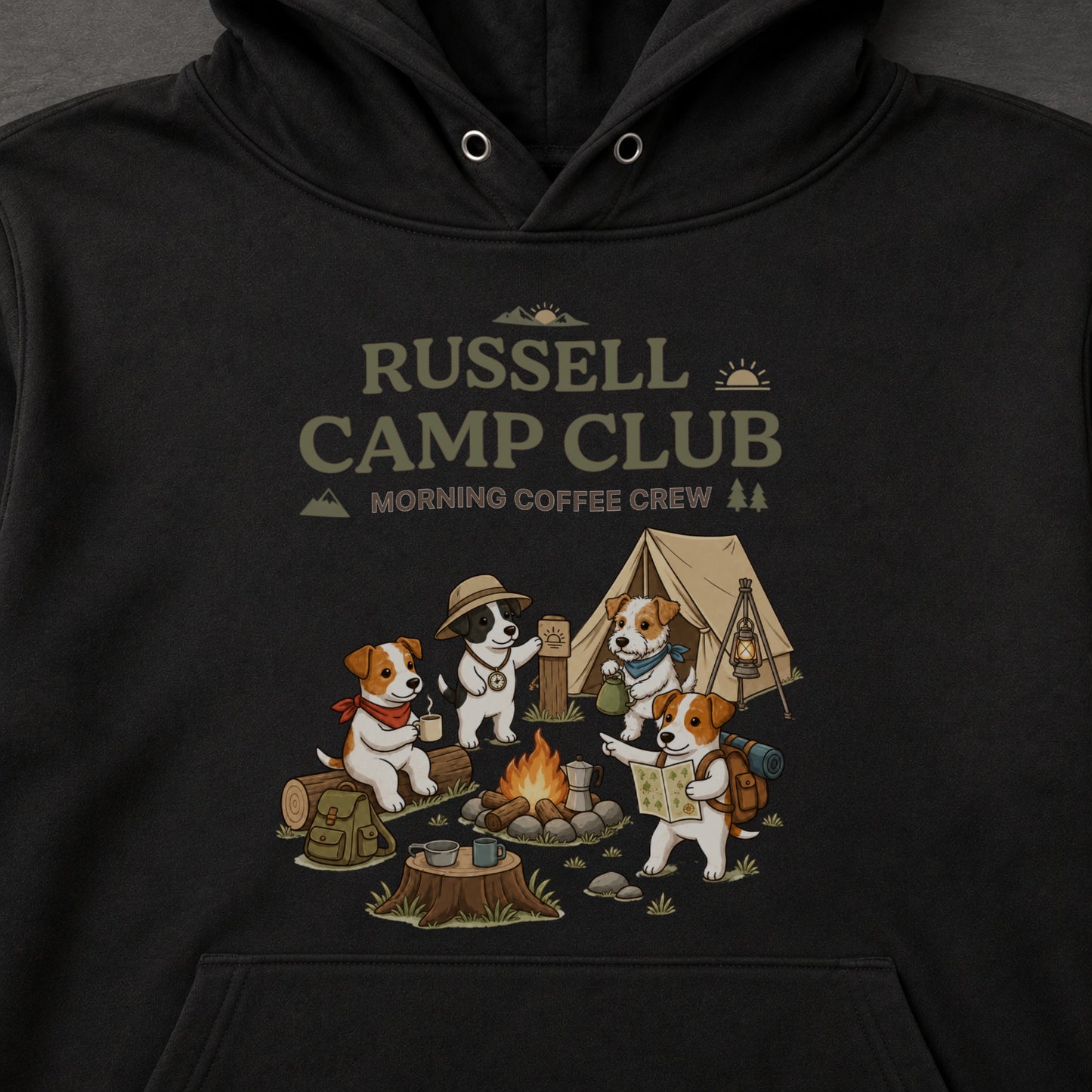 RUSSELL CAMP CLUB ジャック・ラッセル・テリア キャンプパーカー