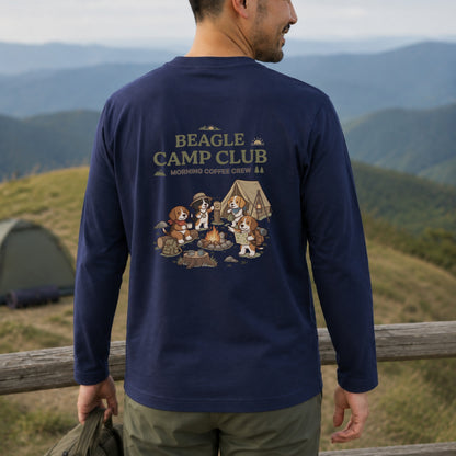 BEAGLE CAMP CLUB ビーグル キャンプ バックプリント長袖Tシャツ