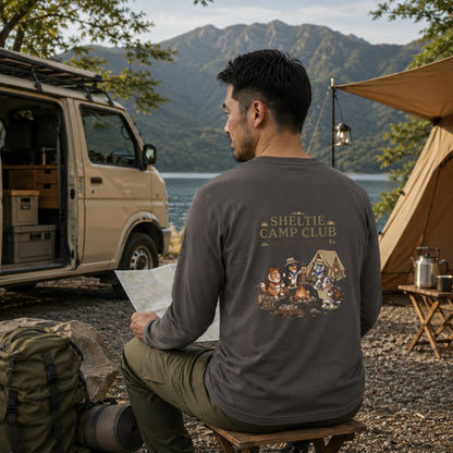 SHELTIE CAMP CLUB シェルティ ロングスリーブTシャツ ｜バックプリント