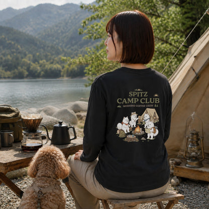 SPITZ CAMP CLUB 日本スピッツ キャンプ バックプリント長袖Tシャツ