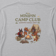 MINIPIN CAMP CLUB ミニチュアピンシャー キャンプ バックプリント長袖Tシャツ