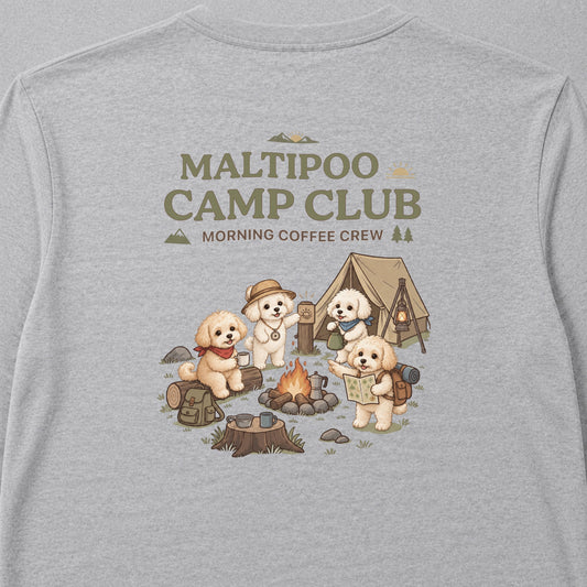 MALTIPOO CAMP CLUB マルプー キャンプ バックプリント長袖Tシャツ