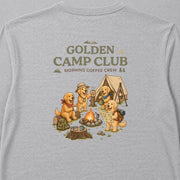 GOLDEN CAMP CLUB ゴールデンレトリバー キャンプ バックプリント長袖Tシャツ