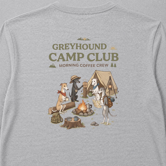 GREYHOUND CAMP CLUB グレイハウンド キャンプ バックプリント長袖Tシャツ