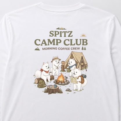 SPITZ CAMP CLUB 日本スピッツ キャンプ バックプリント長袖Tシャツ