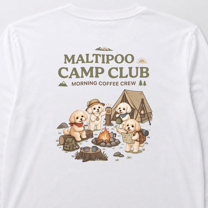 MALTIPOO CAMP CLUB マルプー キャンプ バックプリント長袖Tシャツ