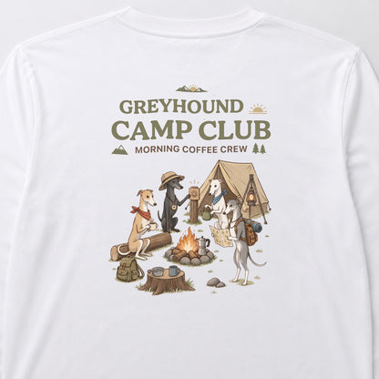 GREYHOUND CAMP CLUB グレイハウンド キャンプ バックプリント長袖Tシャツ