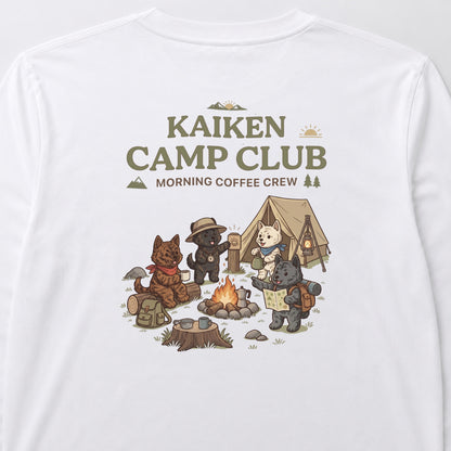 KAIKEN CAMP CLUB 甲斐犬 キャンプ バックプリント長袖Tシャツ