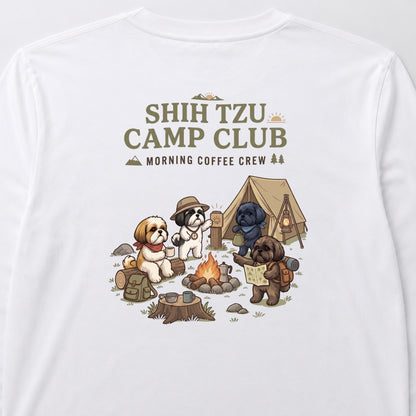 SHIH TZU CAMP CLUB シーズー ロングスリーブTシャツ ｜バックプリント
