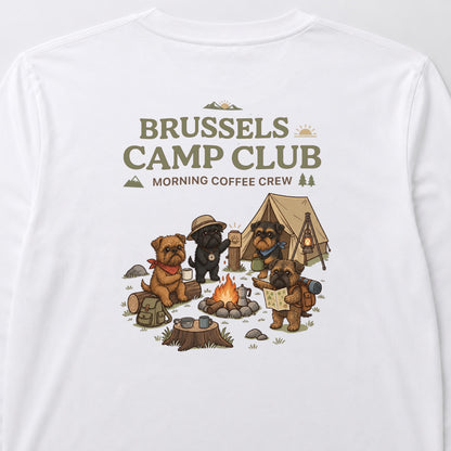 BRUSSELS CAMP CLUB ブリュッセルグリフォン キャンプ バックプリント長袖Tシャツ