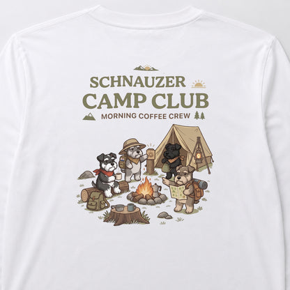 SCHNAUZER CAMP CLUB シュナウザー キャンプ バックプリント長袖Tシャツ