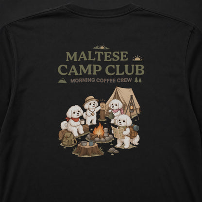 MALTESE CAMP CLUB マルチーズ キャンプ バックプリント長袖Tシャツ