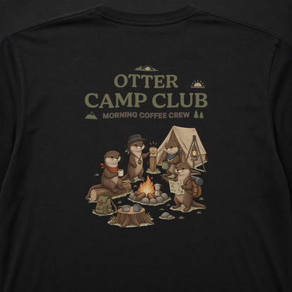 OTTER CAMP CLUB カワウソ キャンプ バックプリント長袖Tシャツ