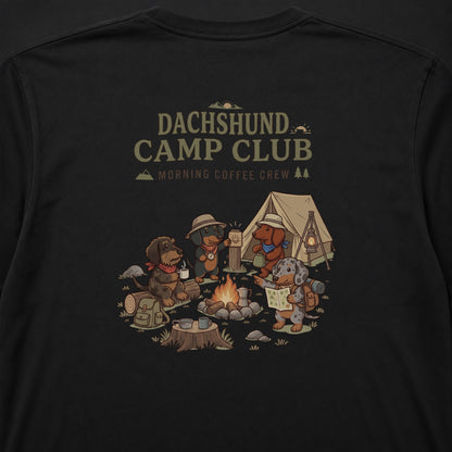 DACHSHUND CAMP CLUB ダックスフンド ロングスリーブTシャツ ｜バックプリント