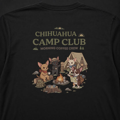 CHIHUAHUA CAMP CLUB チワワ キャンプ バックプリント長袖Tシャツ
