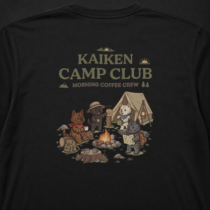 KAIKEN CAMP CLUB 甲斐犬 キャンプ バックプリント長袖Tシャツ