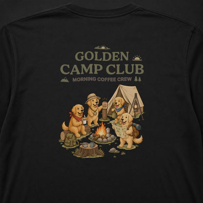 GOLDEN CAMP CLUB ゴールデンレトリバー キャンプ バックプリント長袖Tシャツ