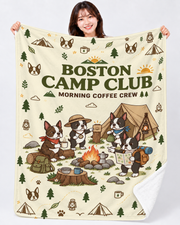 Boston Terrier Camp Club ボストンテリアのキャンプデザイン | Blanket