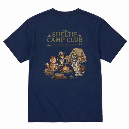 SHELTIE CAMP CLUB シェルティ キャンプTシャツ｜バックプリント