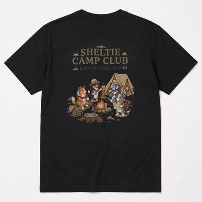 SHELTIE CAMP CLUB シェルティ キャンプTシャツ｜バックプリント