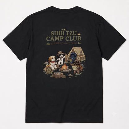 SHIH TZU CAMP CLUB シーズー キャンプTシャツ｜バックプリント