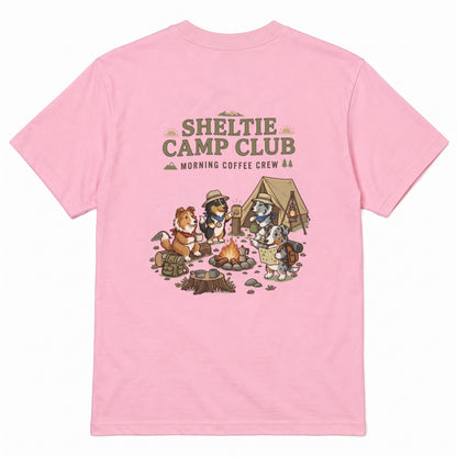 SHELTIE CAMP CLUB シェルティ キャンプTシャツ｜バックプリント