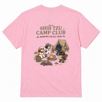 SHIH TZU CAMP CLUB シーズー キャンプTシャツ｜バックプリント
