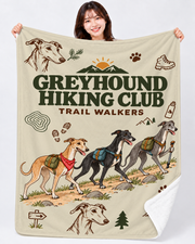 Greyhound Hiking Club ハイキングを楽しむグレイハウンド | ブランケット